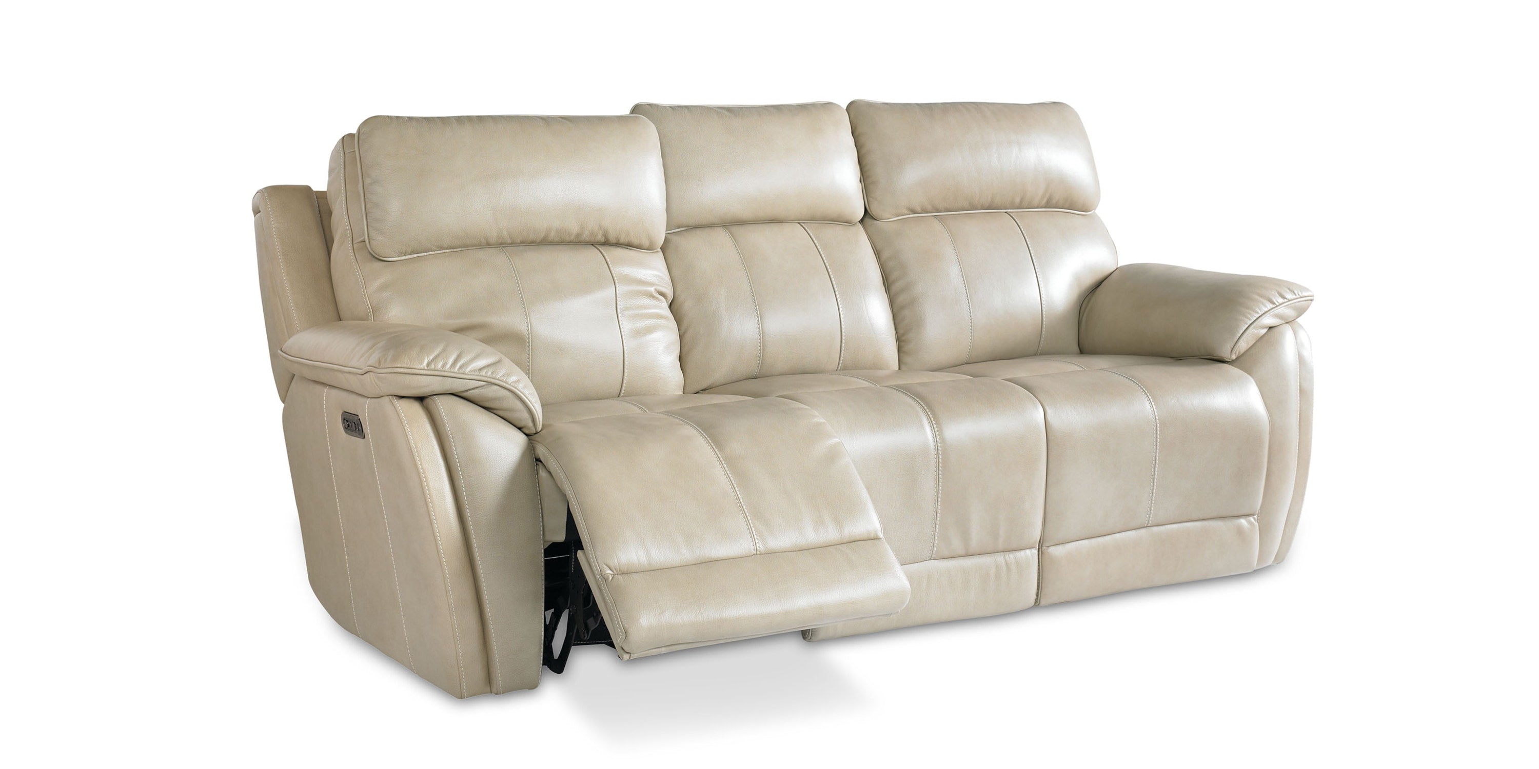 Levitate Leather Power Reclining Sofa Bassett
