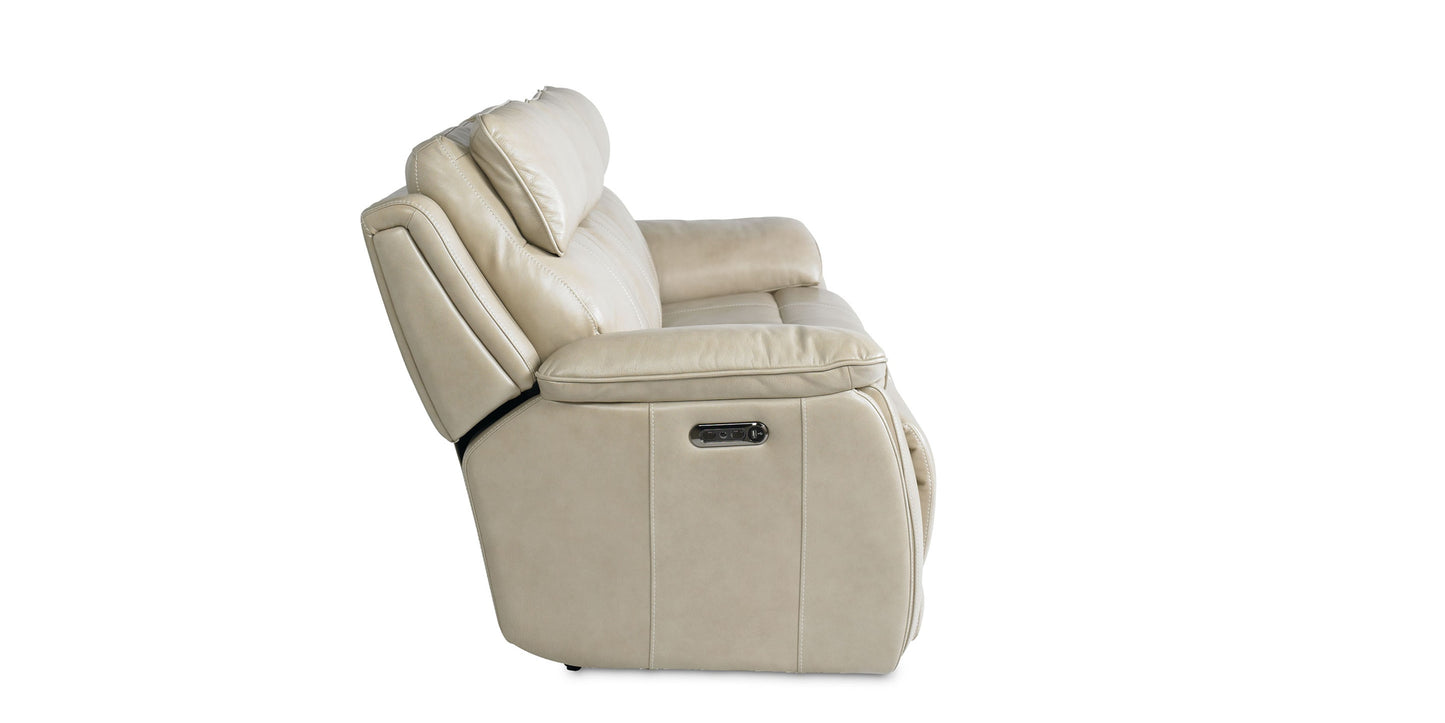 Levitate Leather Power Reclining Sofa Bassett