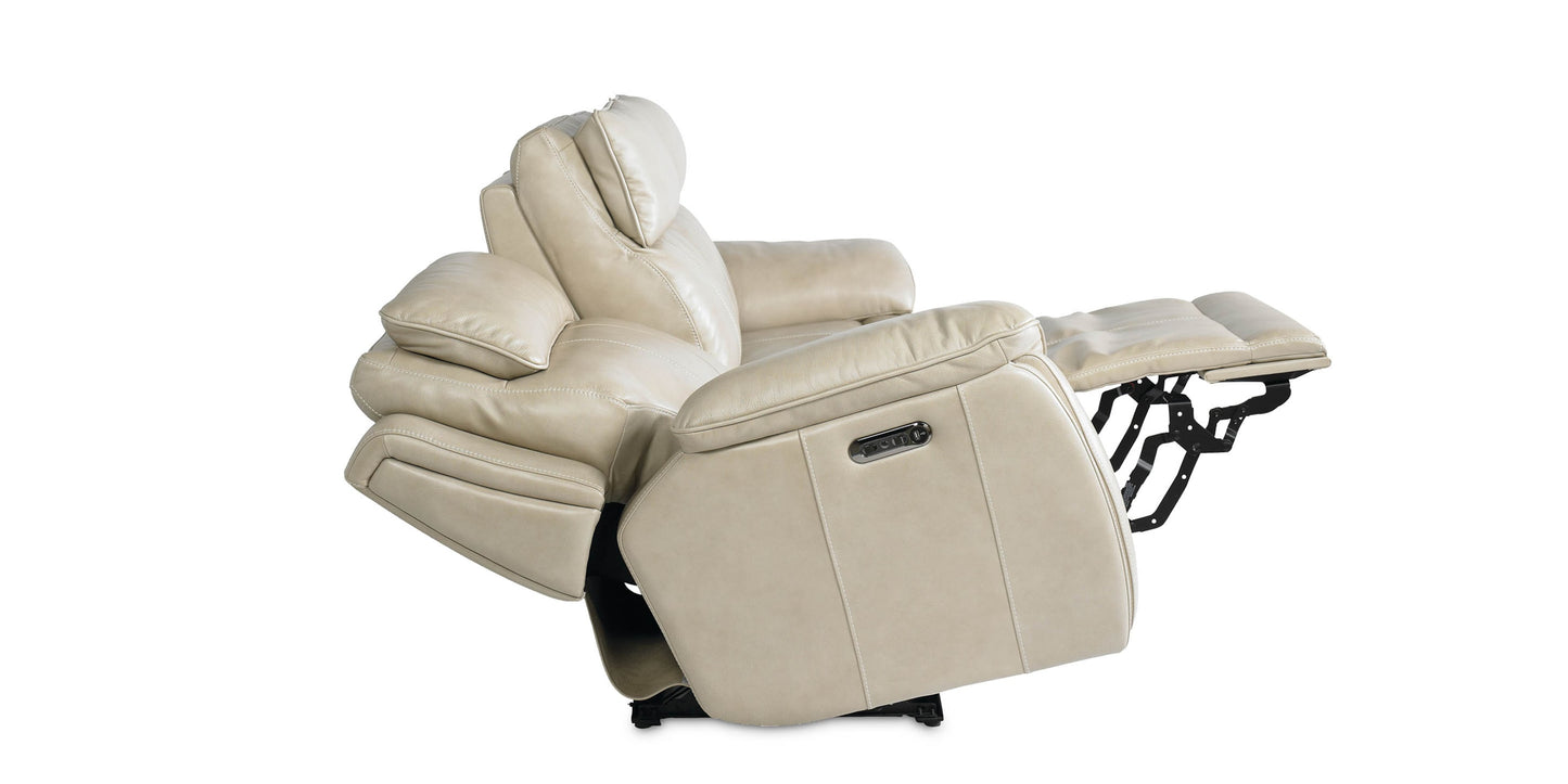 Levitate Leather Power Reclining Sofa Bassett