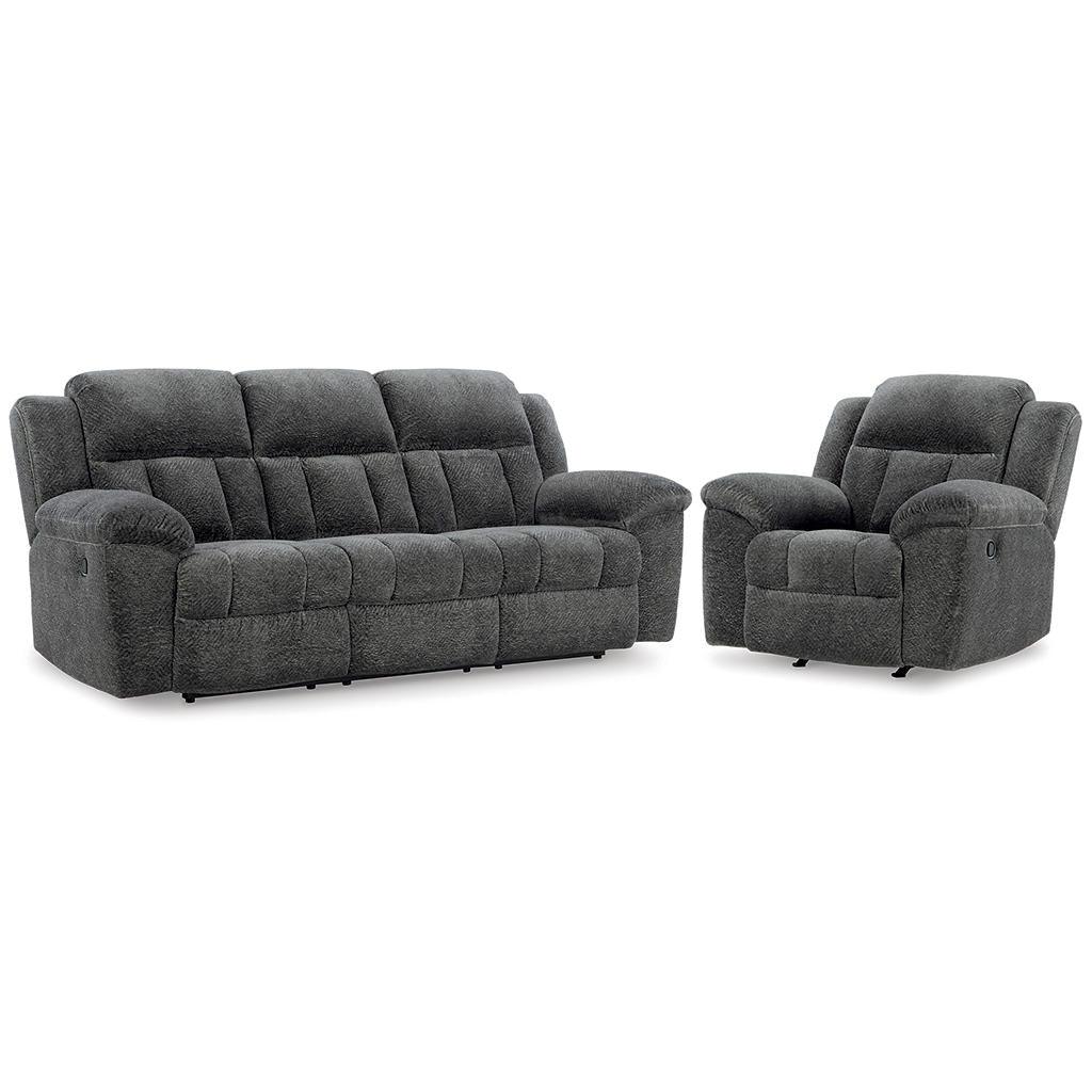 Frohn Reclining Sofa and Recliner — Graphite Signature Design by Ashley® Uncategorized