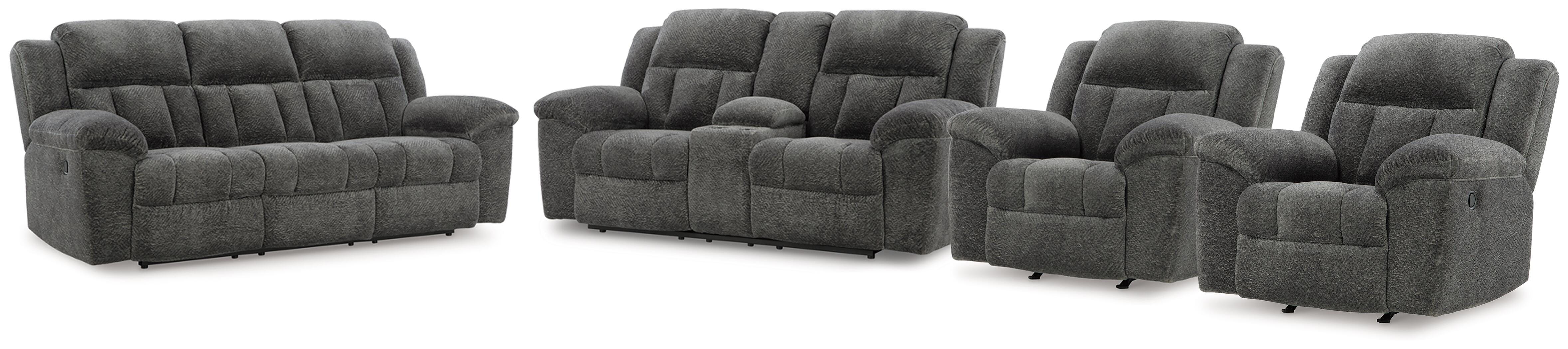 Frohn Reclining Sofa and Loveseat and 2 Recliners