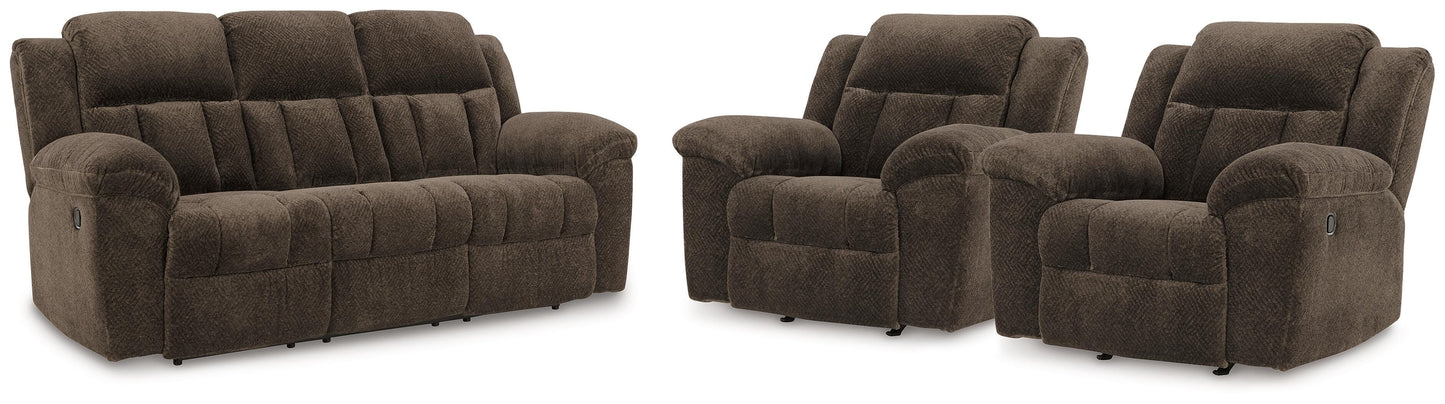 Frohn Reclining Sofa and 2 Recliners — 3-Piece Set Signature Design by Ashley® Living Room