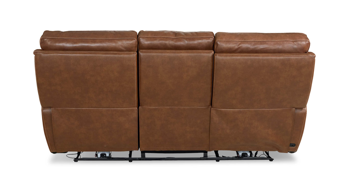 Burlington Leather Power Reclining Sofa