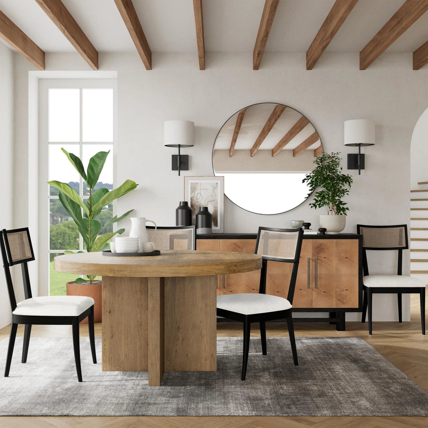 Laguna Cane Uph Side Chair 2in Riverside Furniture Dining