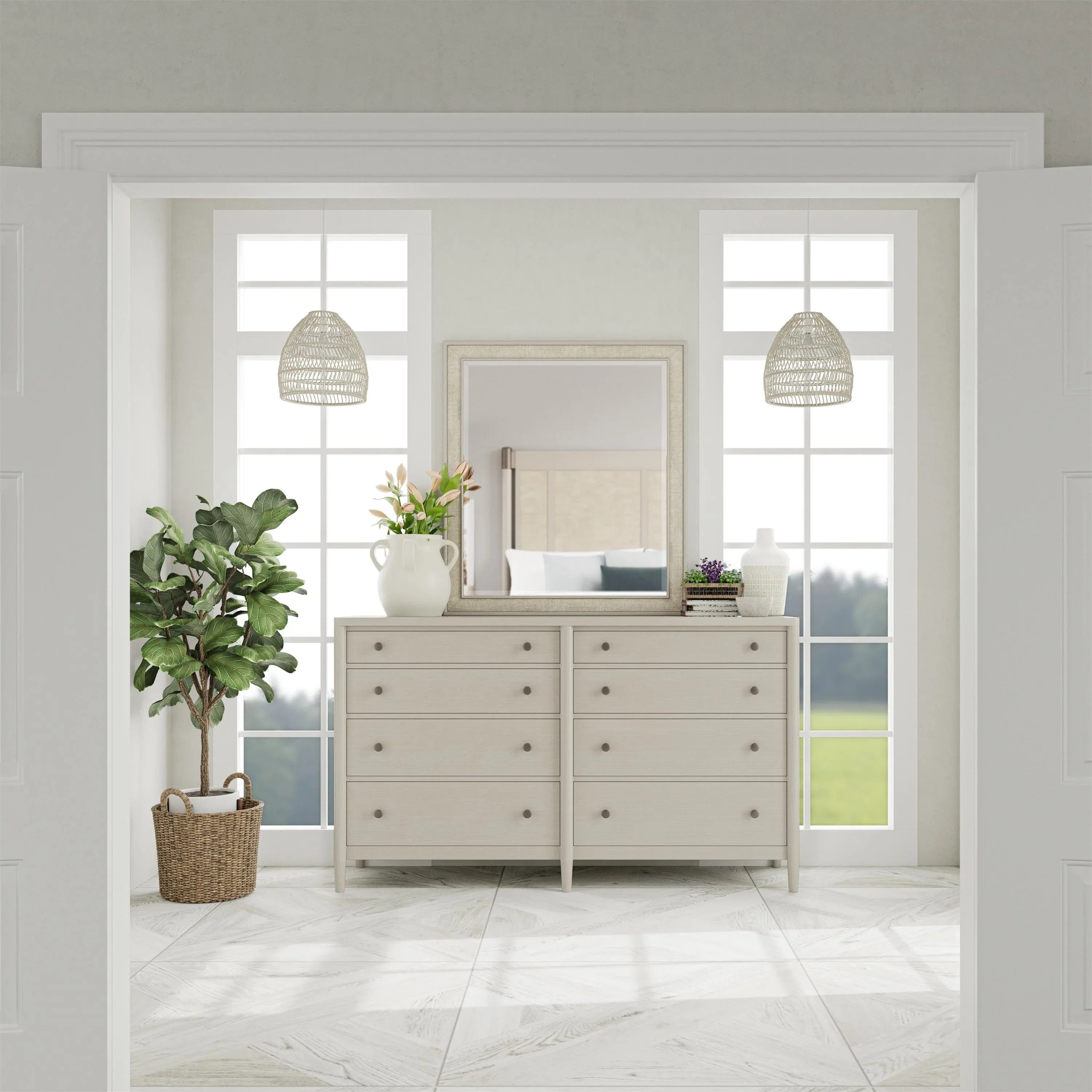 Laguna Mirror Riverside Furniture Bedroom