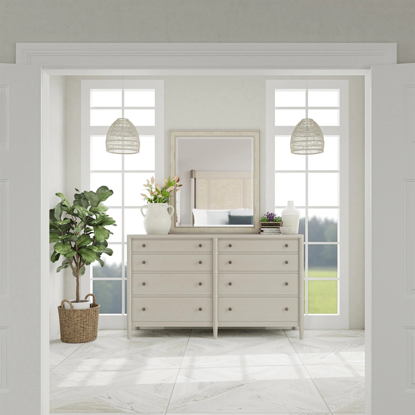 Laguna Mirror Riverside Furniture Bedroom