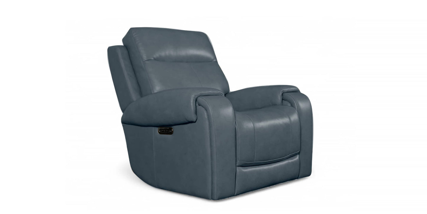 Avery Leather Power Recliner Bassett