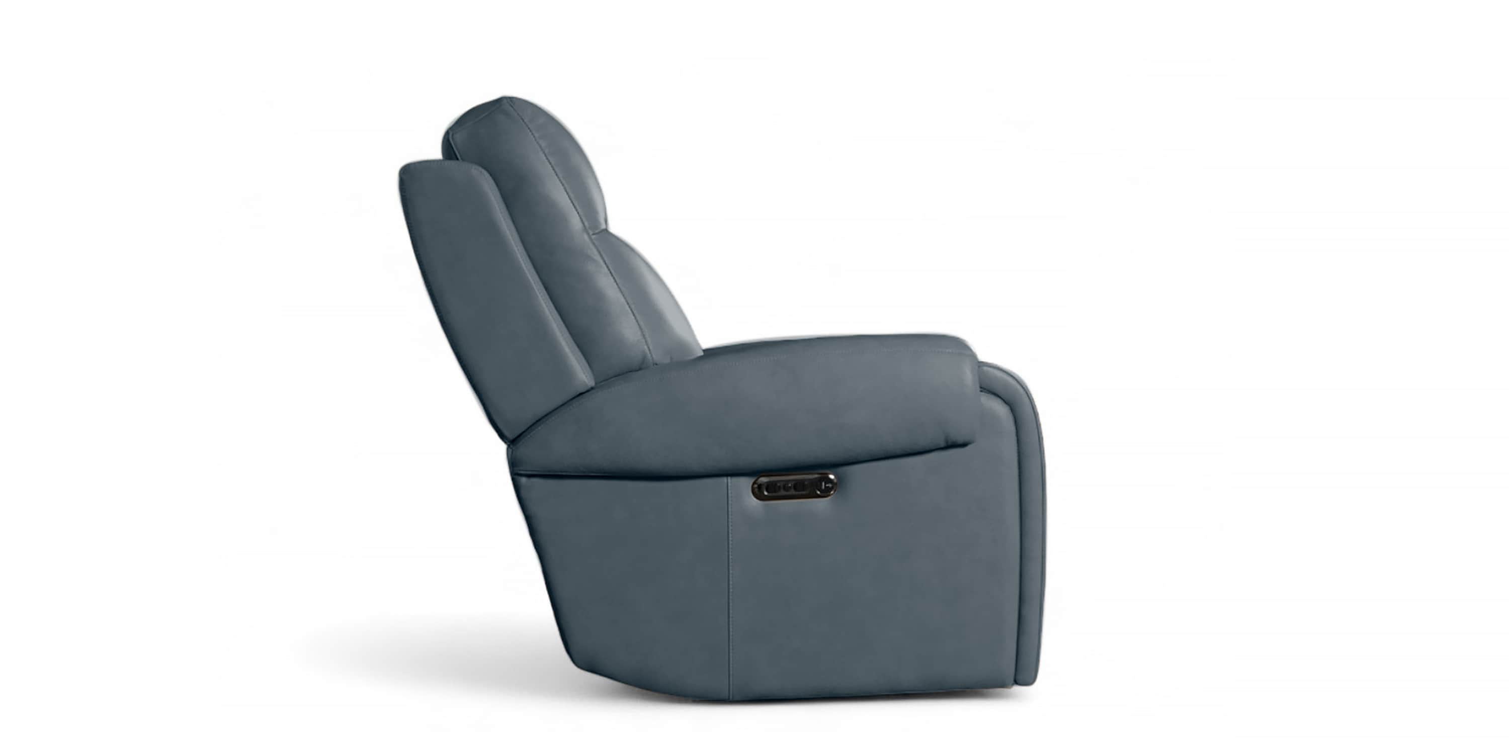 Avery Leather Power Recliner Bassett