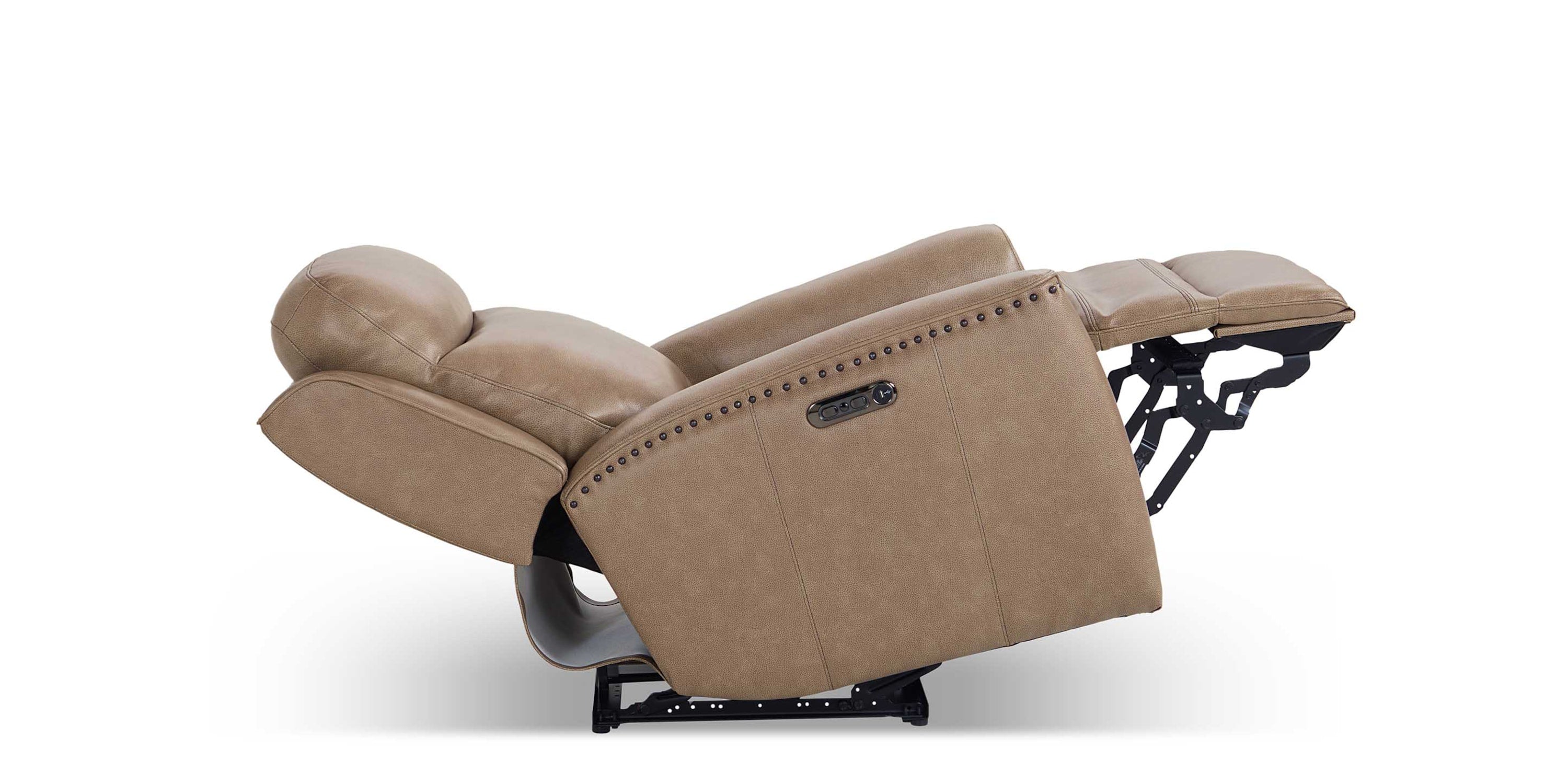 Douglas Leather Power Recliner Bassett