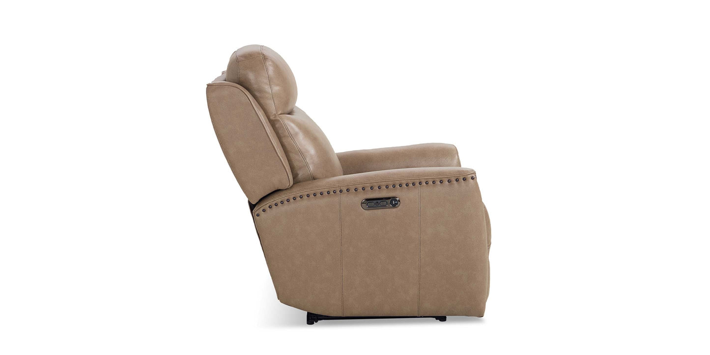 Douglas Leather Power Recliner Bassett