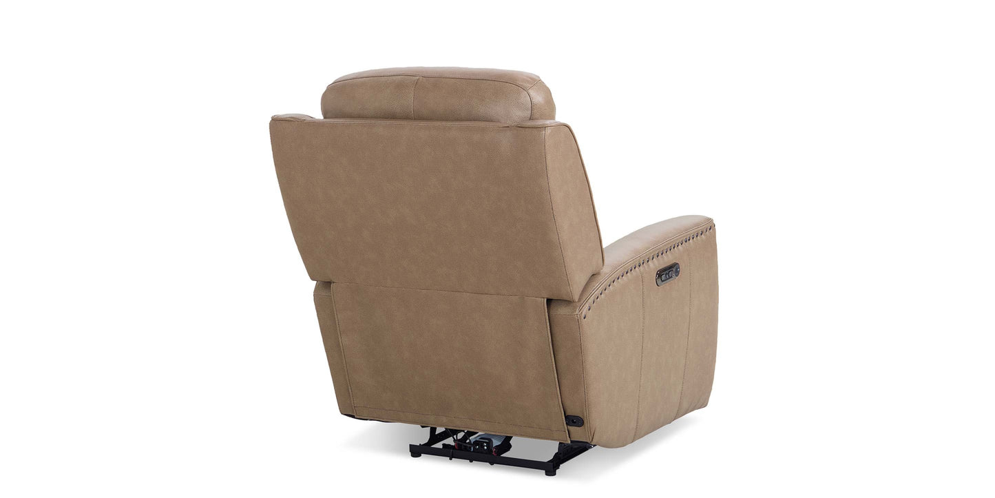 Douglas Leather Power Recliner Bassett