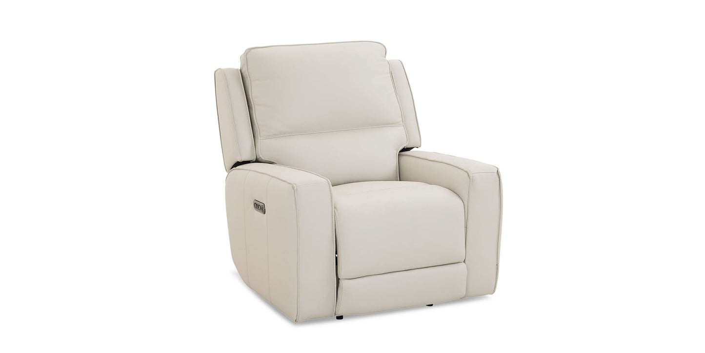 Raymond Leather Power Recliner Bassett