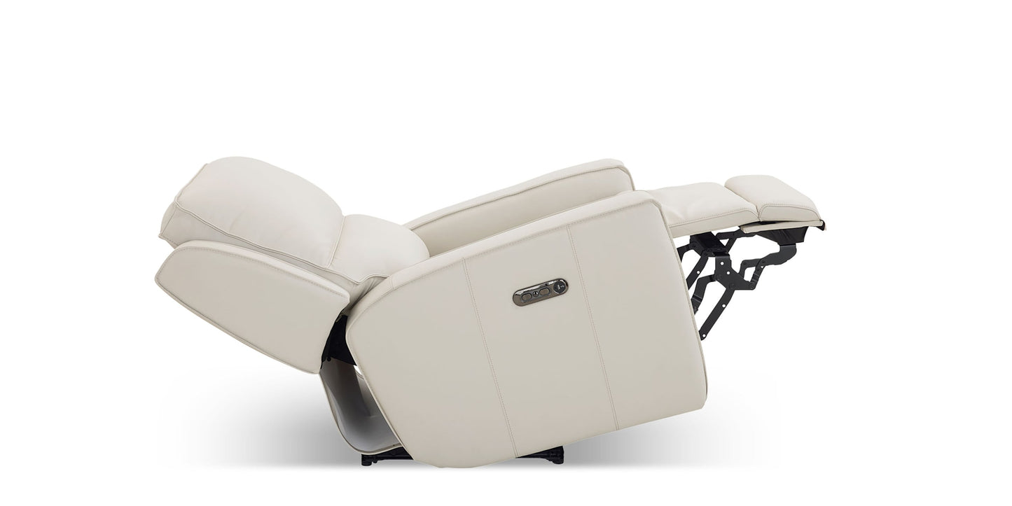 Raymond Leather Power Recliner Bassett