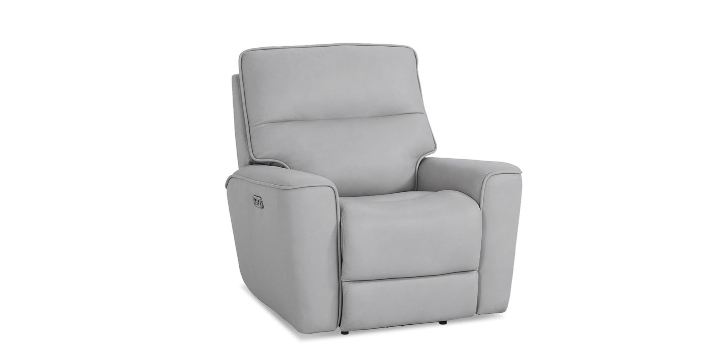 Kenneth Leather Power Recliner Bassett
