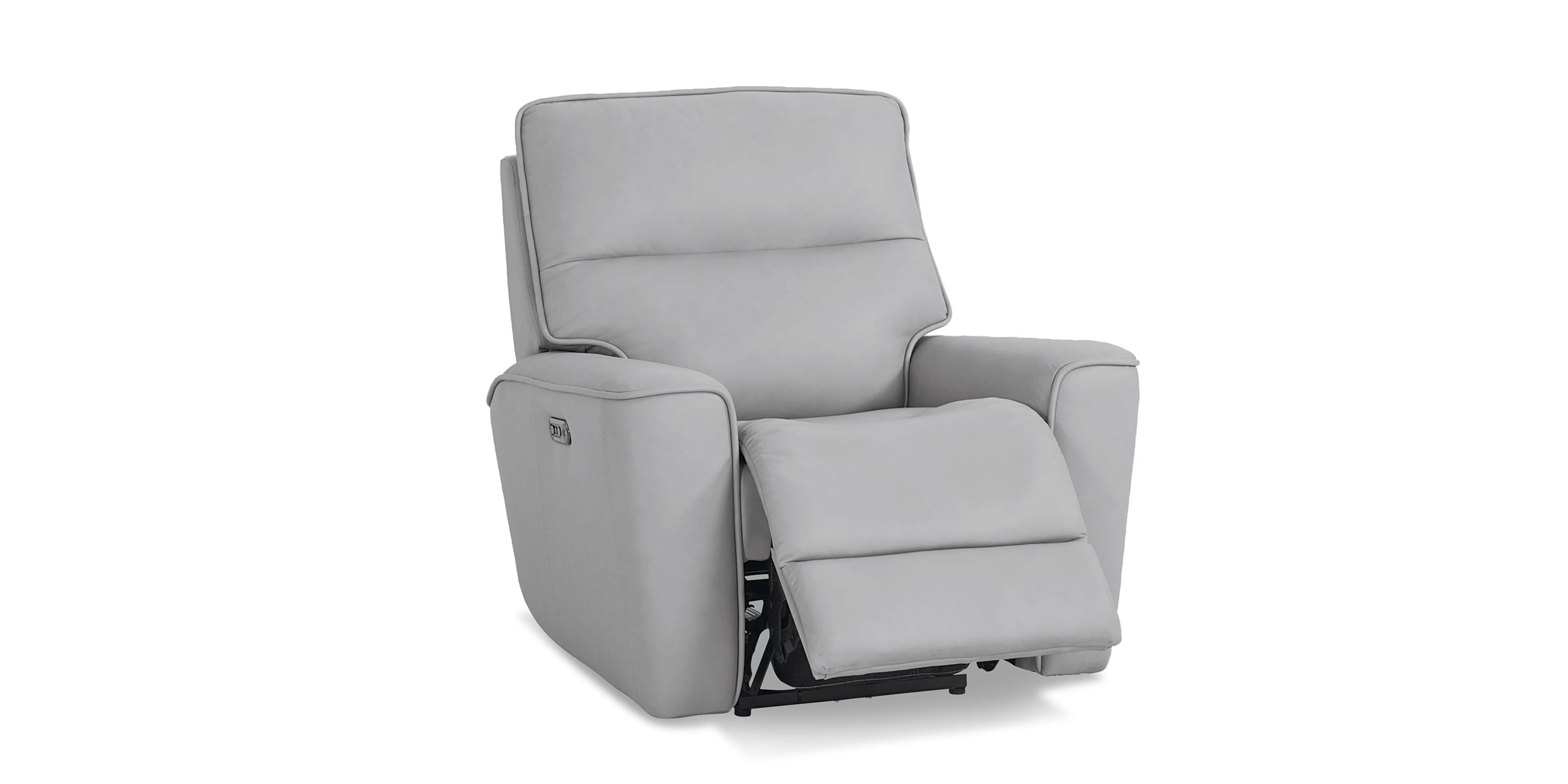 Kenneth Leather Power Recliner Bassett
