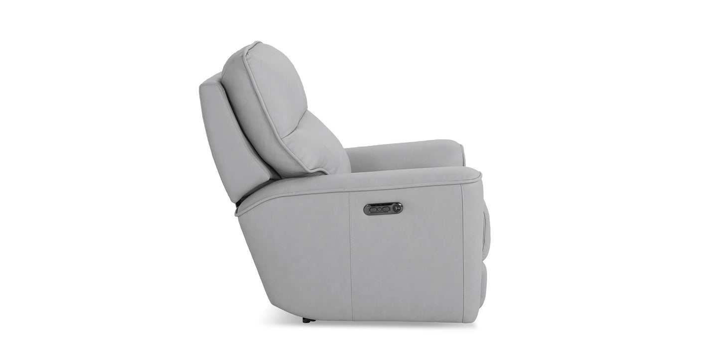 Kenneth Leather Power Recliner Bassett