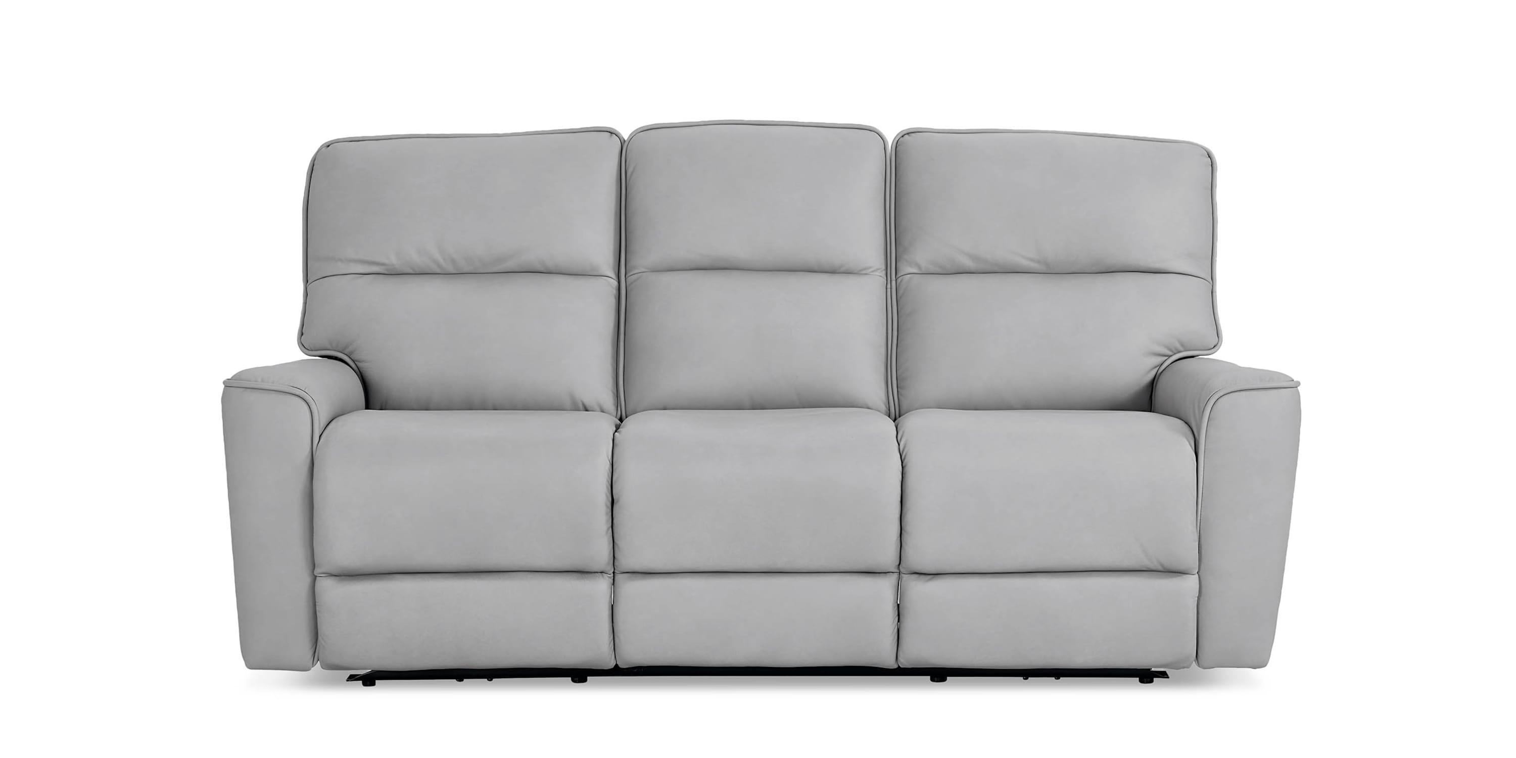 Kenneth Leather Power Reclining Sofa Bassett