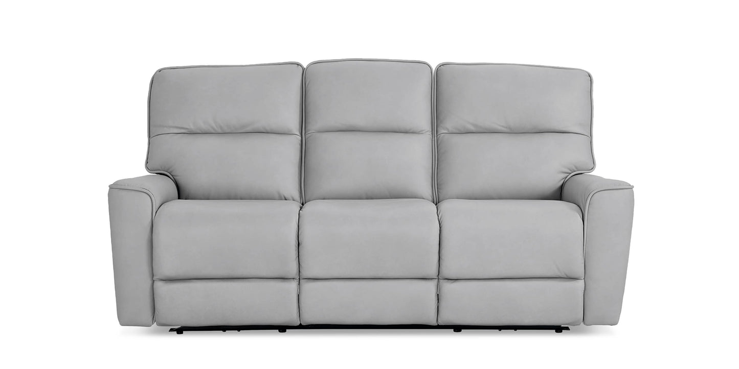 Kenneth Leather Power Reclining Sofa Bassett