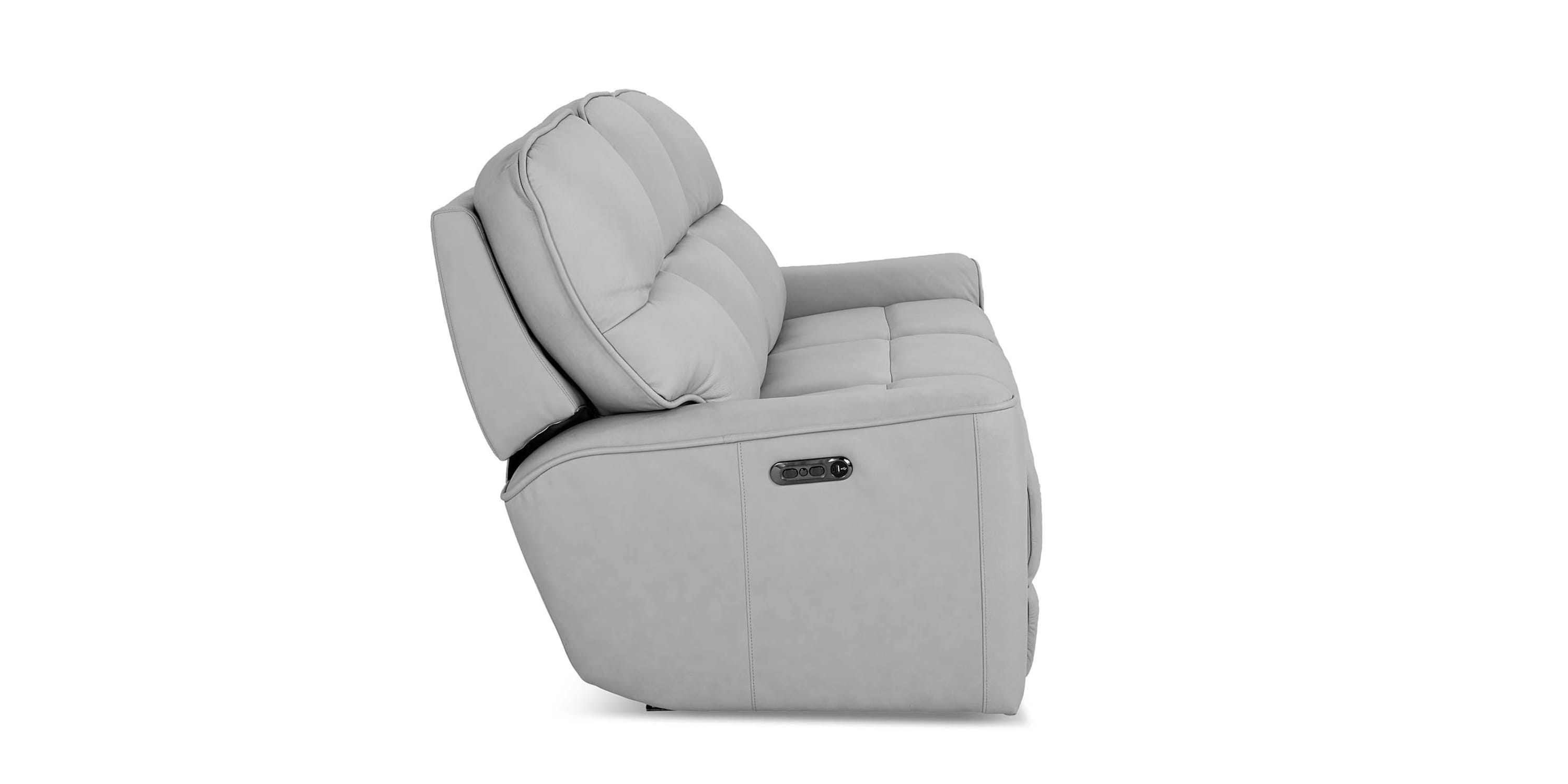 Kenneth Leather Power Reclining Sofa Bassett