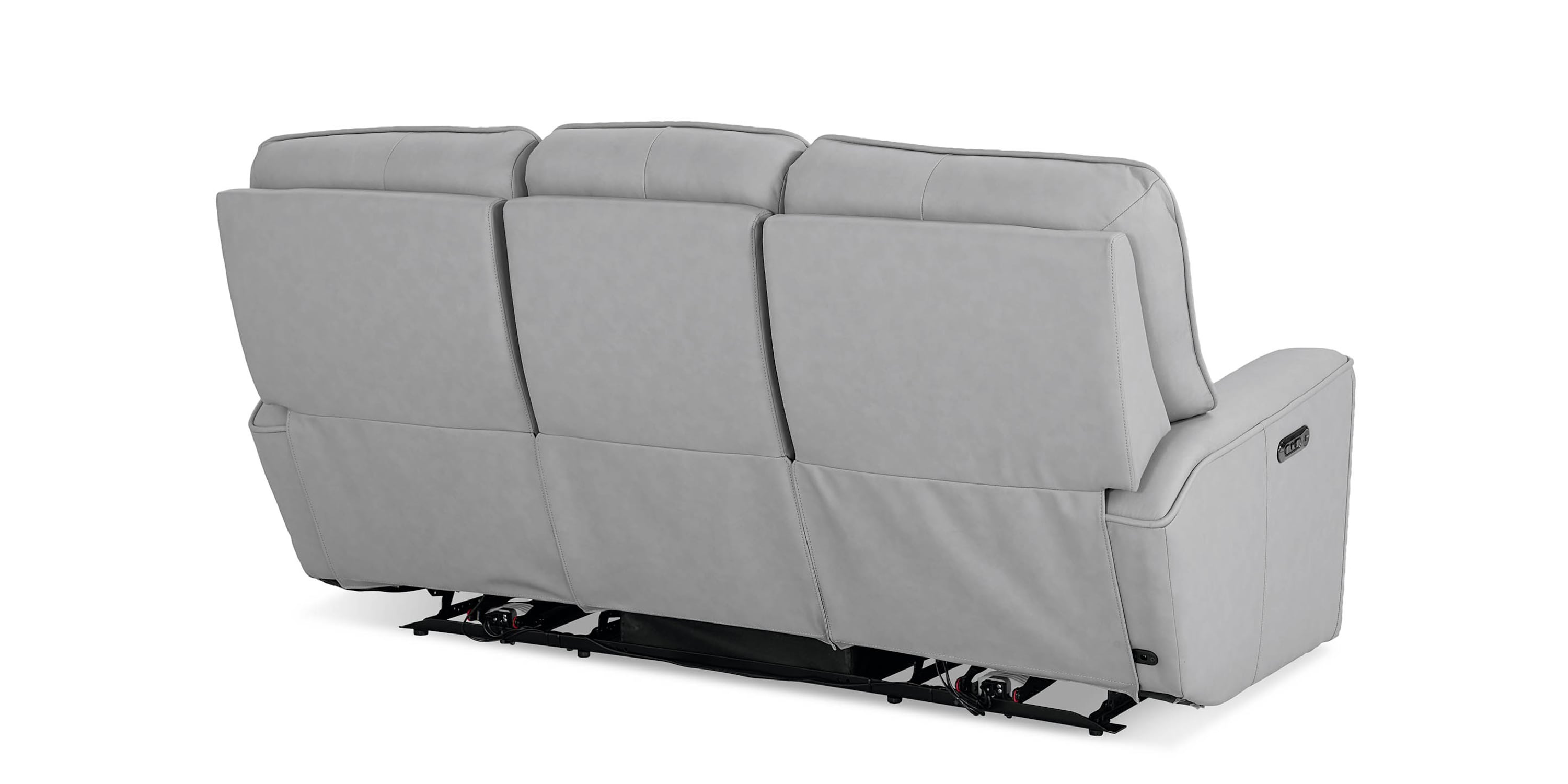 Kenneth Leather Power Reclining Sofa Bassett