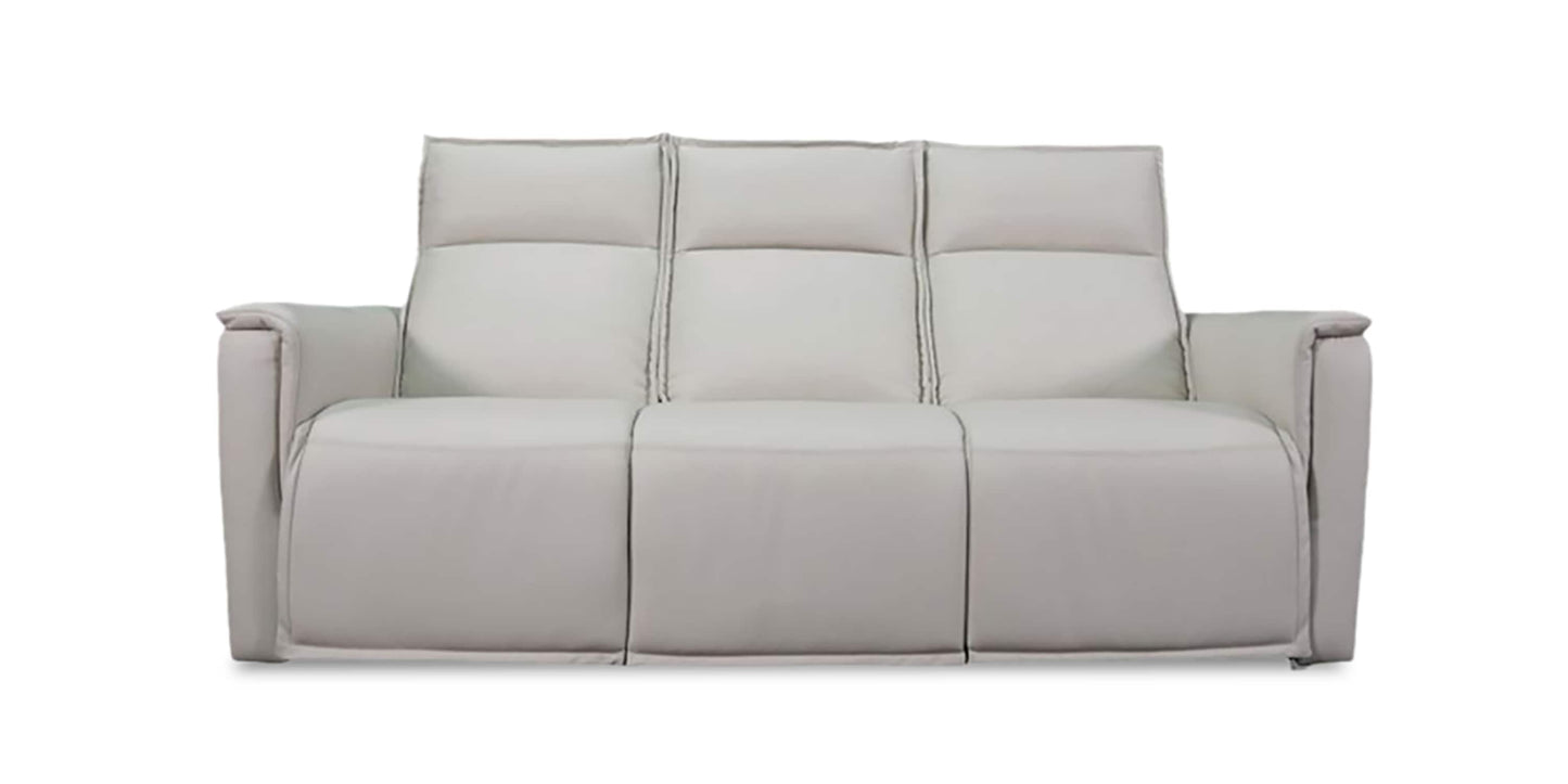 Chauncey Leather Power Reclining Sofa Bassett