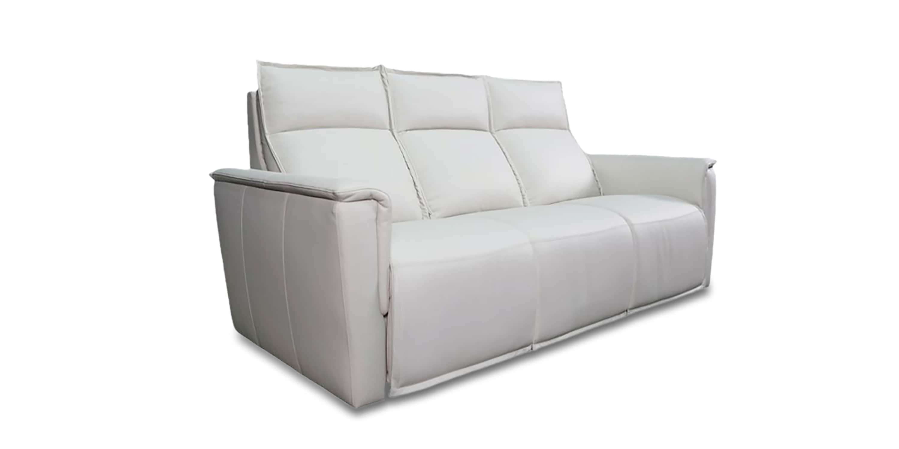 Chauncey Leather Power Reclining Sofa Bassett