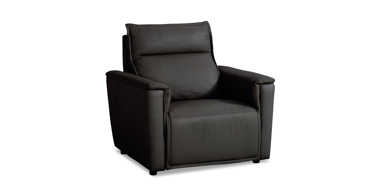Chauncey Leather Power Recliner Bassett