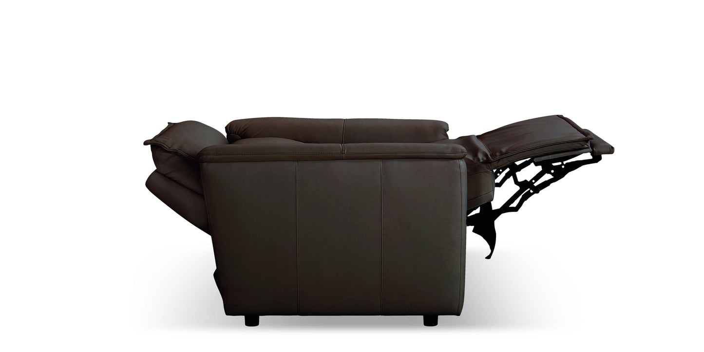 Chauncey Leather Power Recliner Bassett