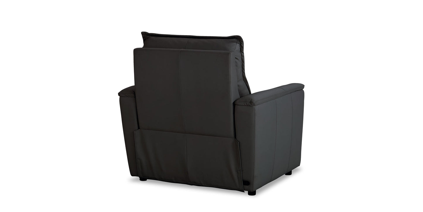 Chauncey Leather Power Recliner Bassett