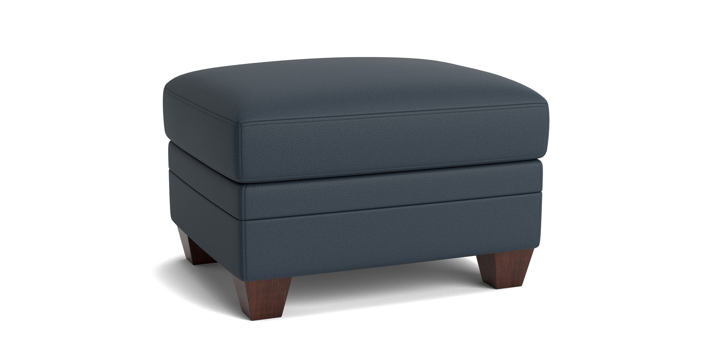Carolina Leather Ottoman Bassett