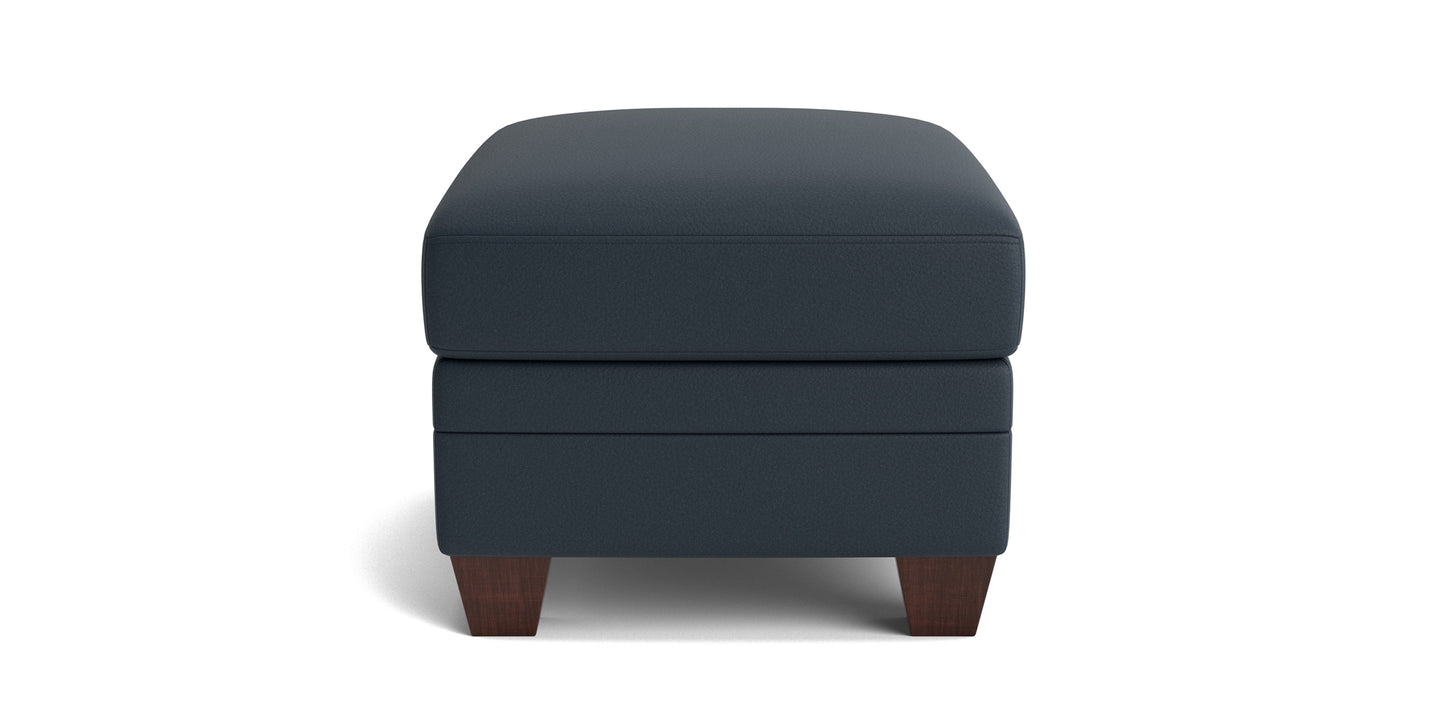 Carolina Leather Ottoman Bassett