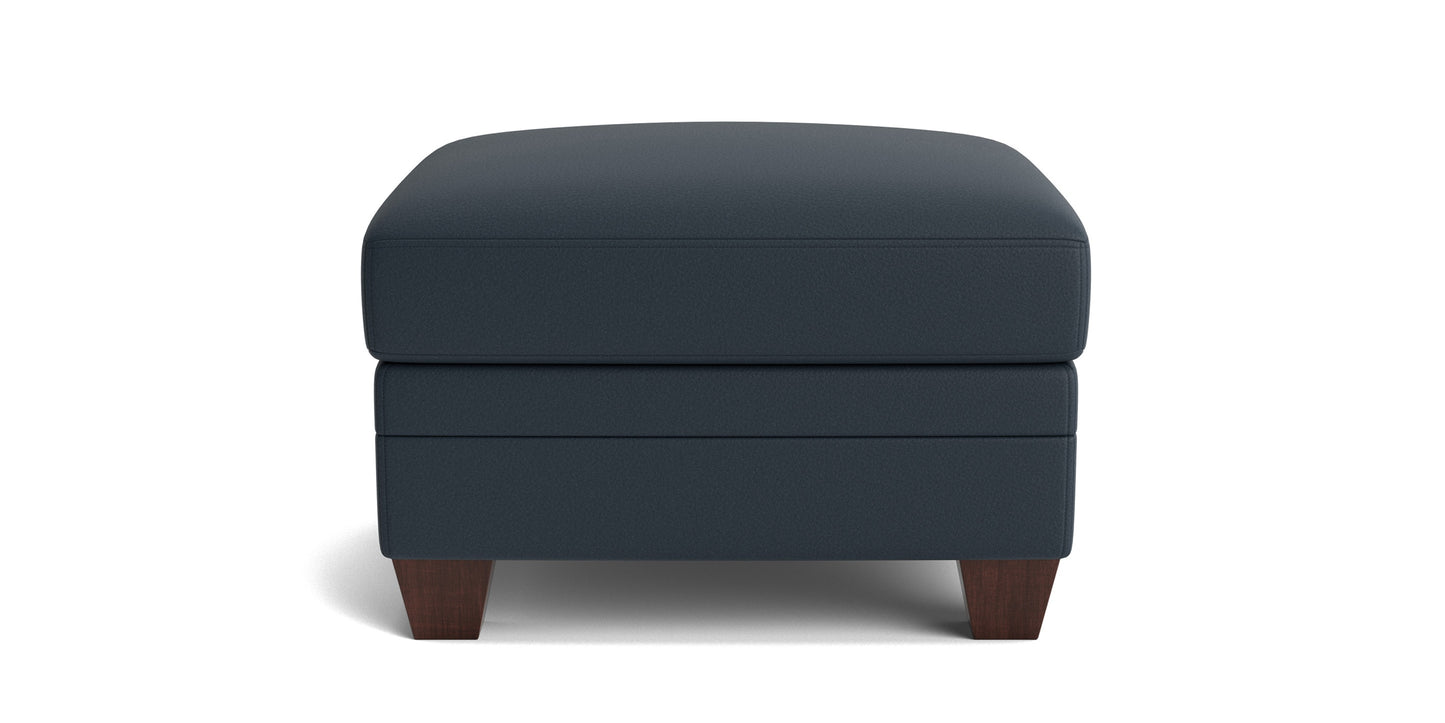 Carolina Leather Ottoman Bassett
