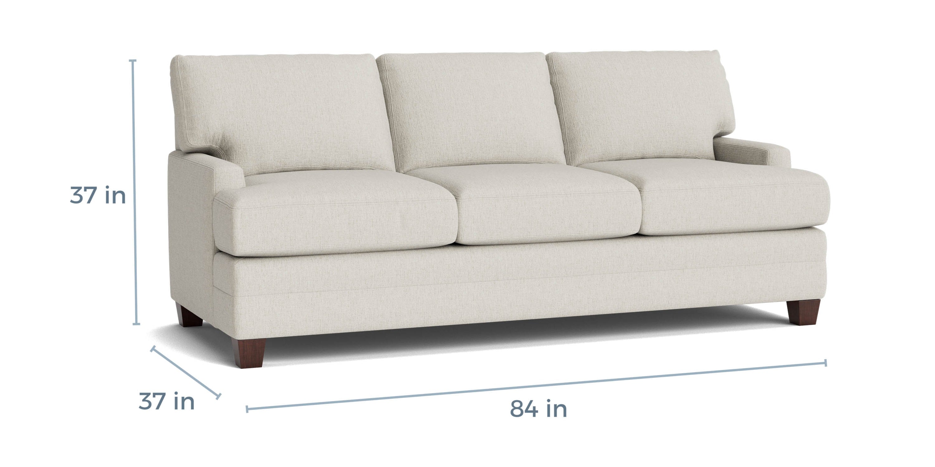 Carolina Track Arm Sofa with T Cushion Bassett