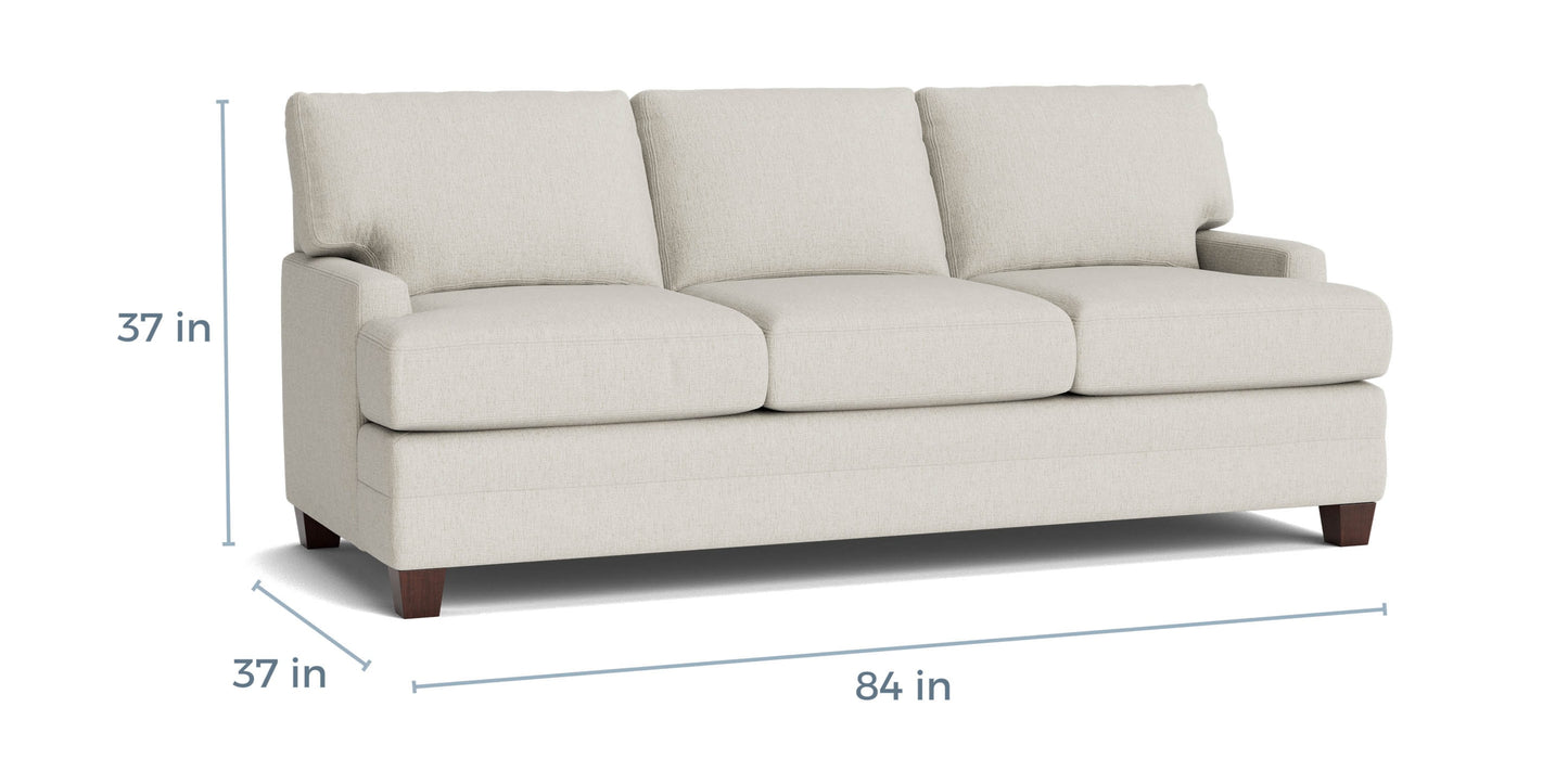 Carolina Track Arm Sofa with T Cushion Bassett