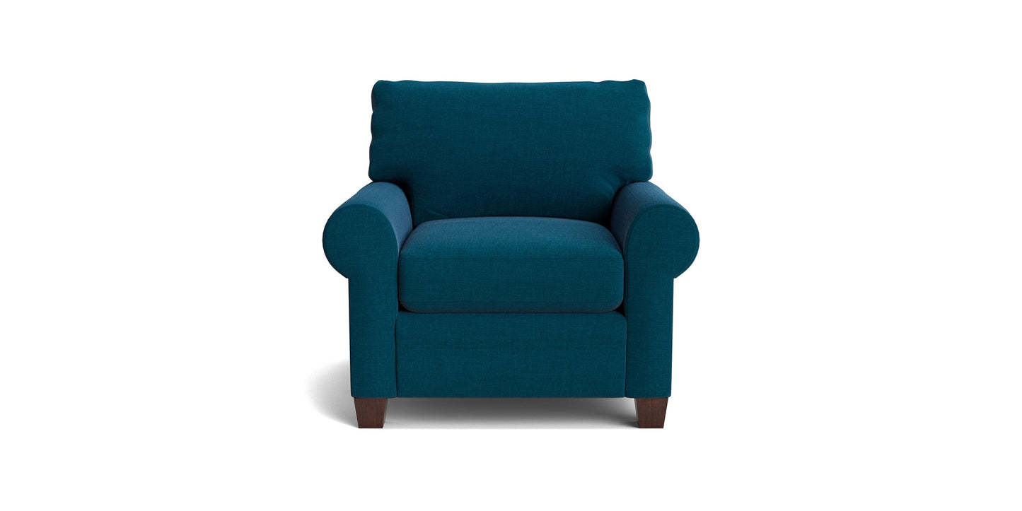 Carolina Roll Arm Chair Bassett