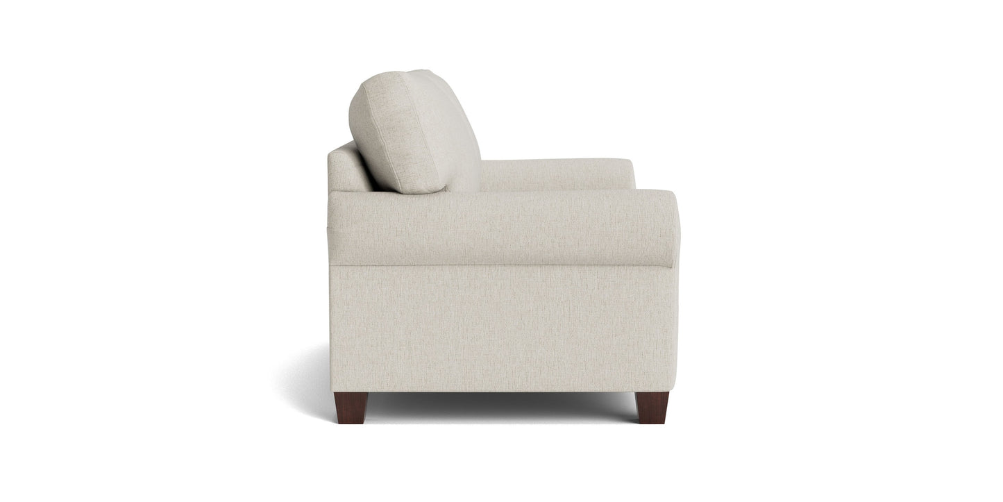 Carolina Roll Arm Loveseat Bassett