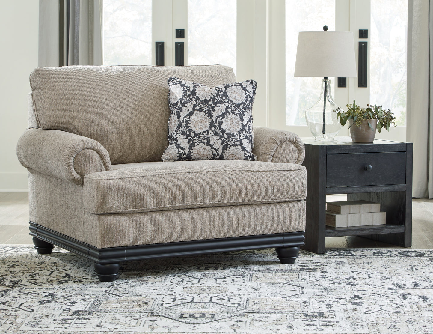 Elbiani Sofa, Loveseat, Oversized Chair and Ottoman