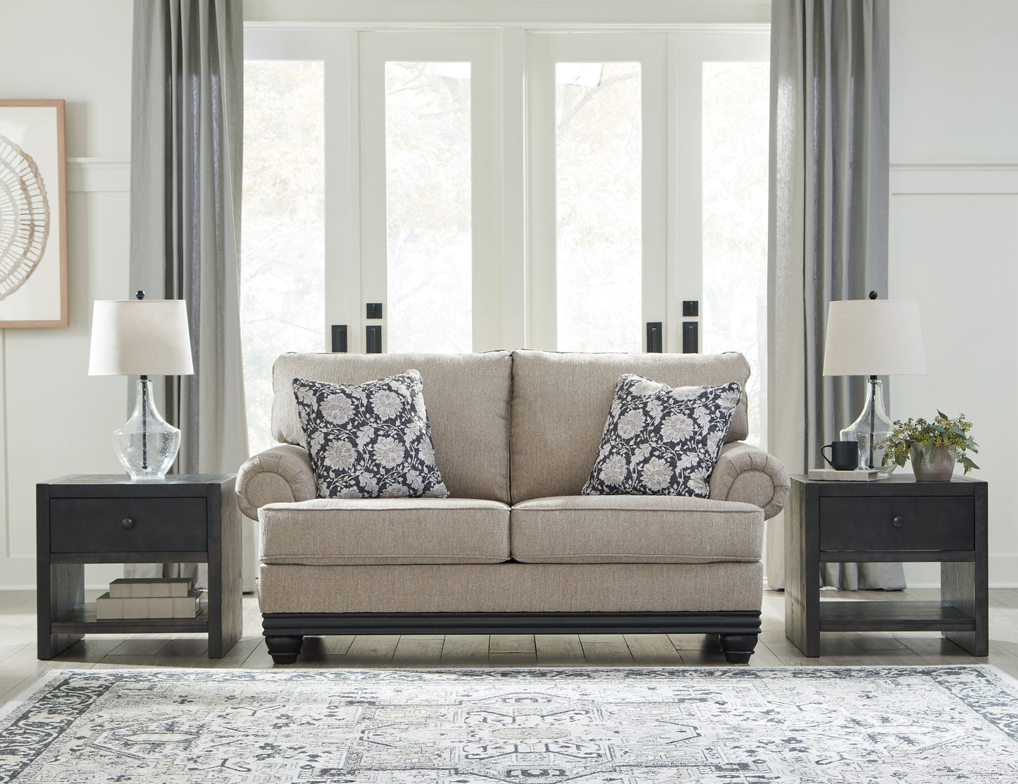 Elbiani Sofa, Loveseat, Oversized Chair and Ottoman