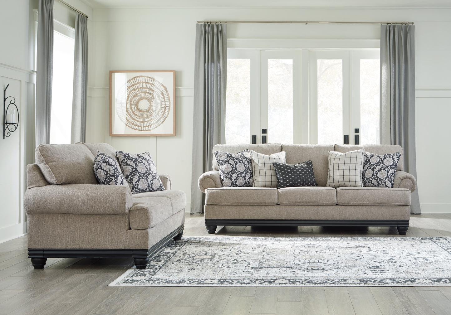 Elbiani Sofa, Loveseat, Oversized Chair and Ottoman