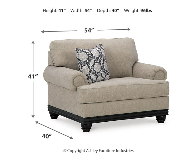 Elbiani Sofa, Loveseat, Oversized Chair and Ottoman