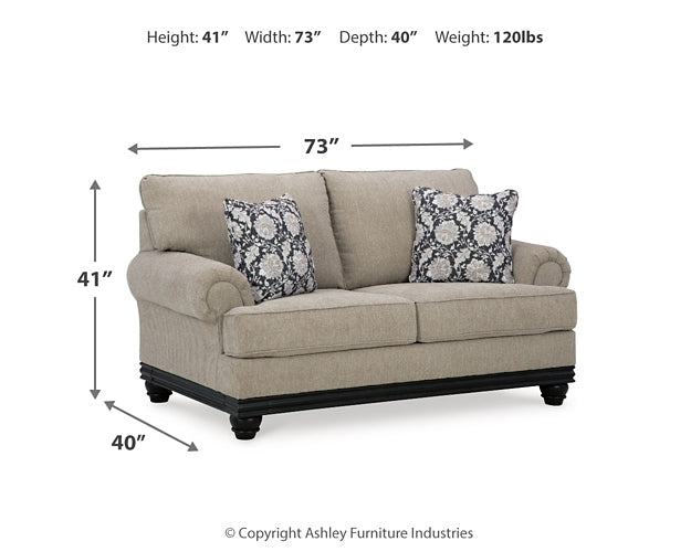 Elbiani Sofa, Loveseat, Oversized Chair and Ottoman