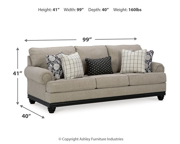 Elbiani Sofa, Loveseat, Oversized Chair and Ottoman