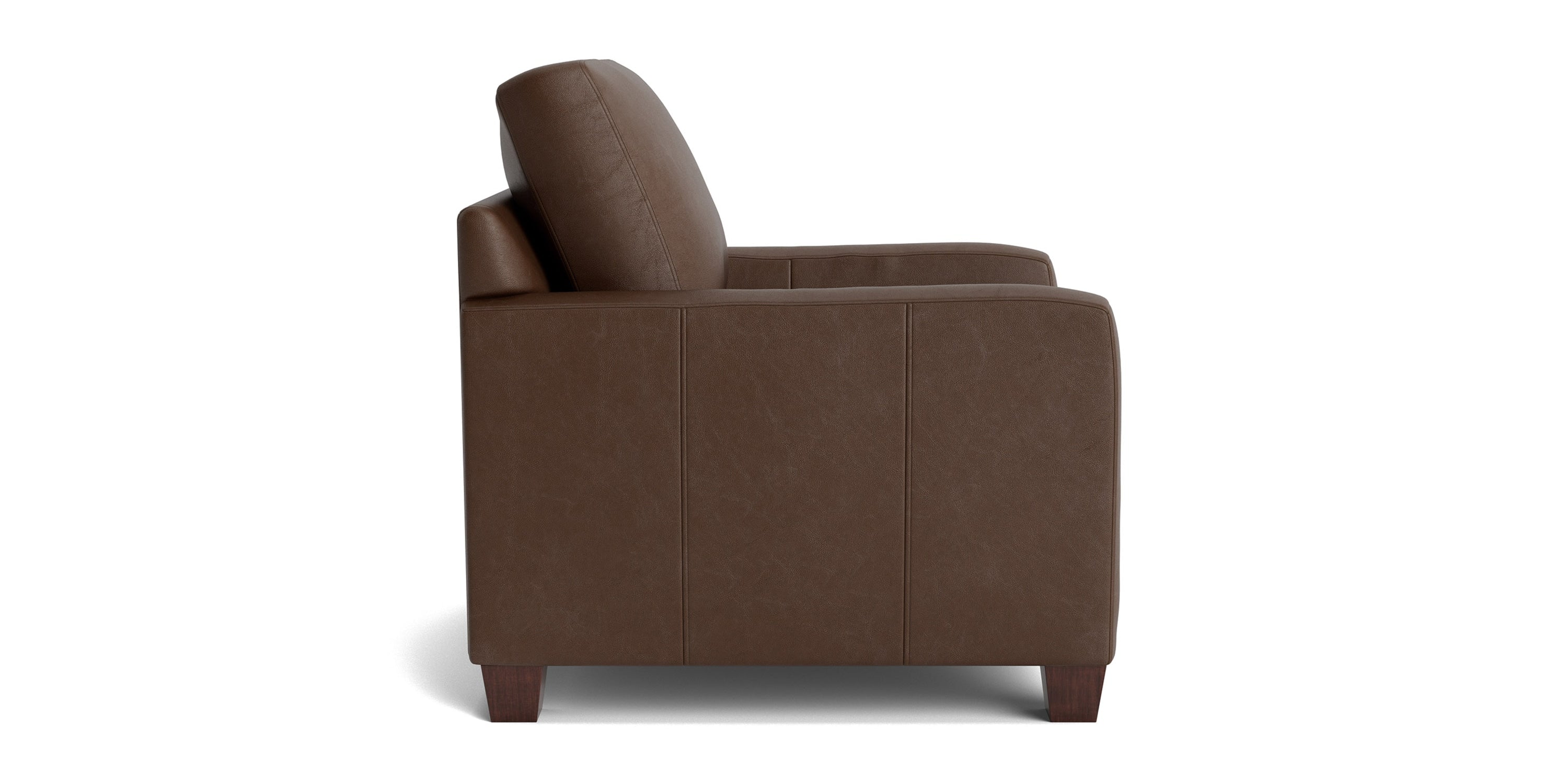 Carolina Leather Track Arm Chair Bassett