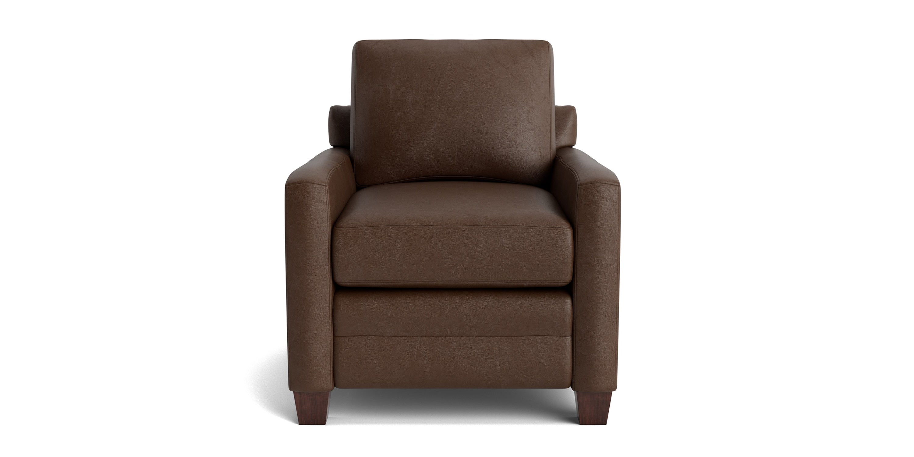 Carolina Leather Track Arm Chair Bassett