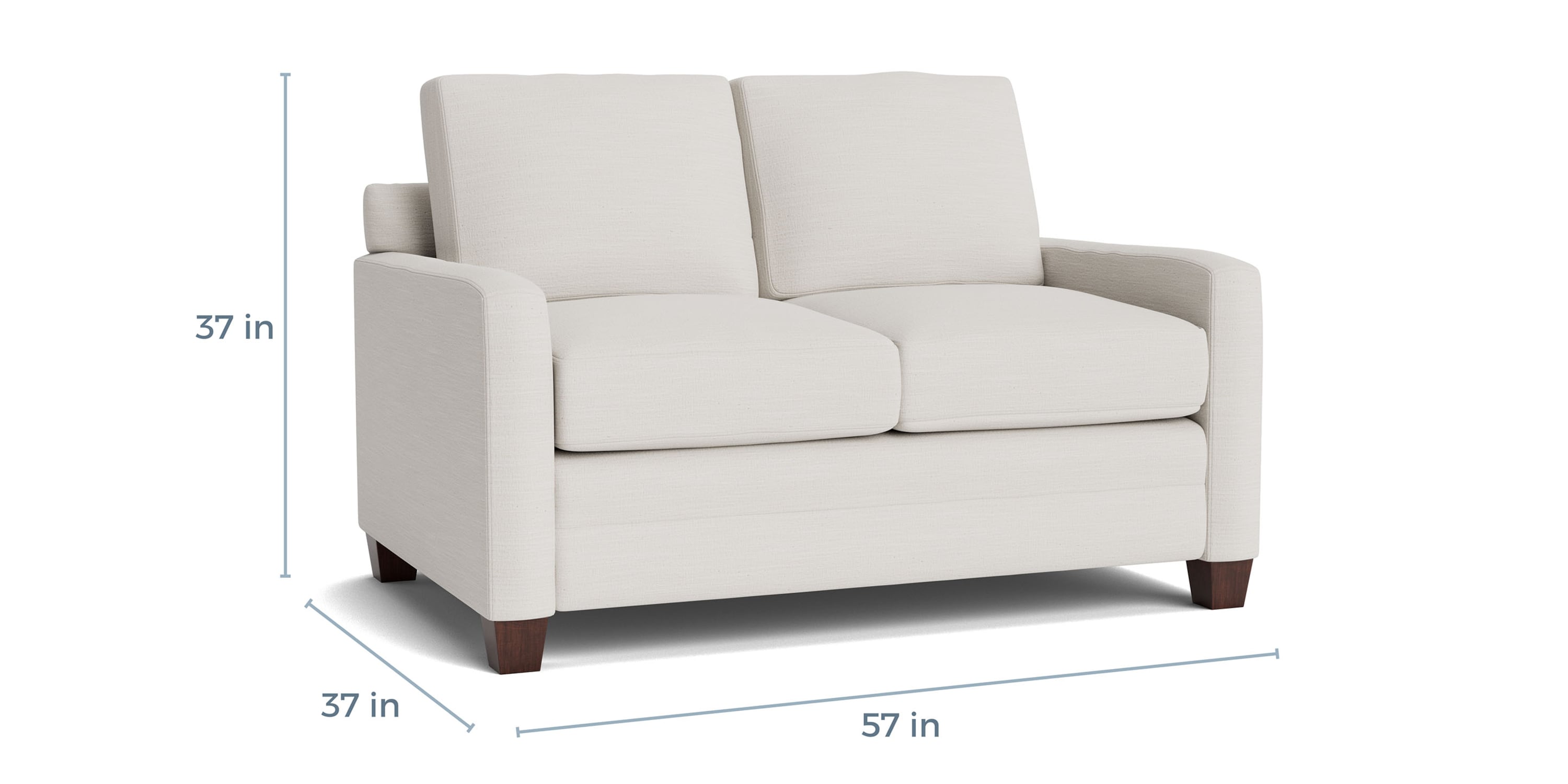 Carolina Track Arm Loveseat Bassett