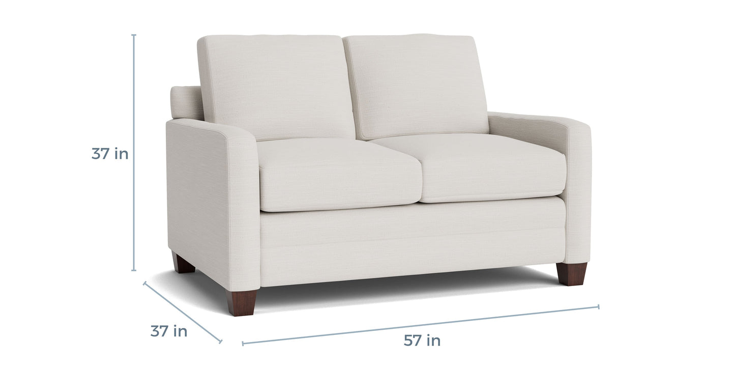 Carolina Track Arm Loveseat Bassett