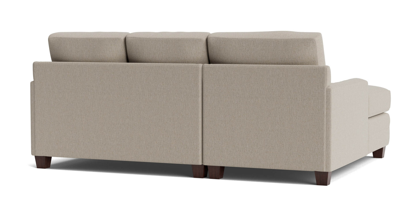 Carolina Track Arm Chaise Sectional Bassett