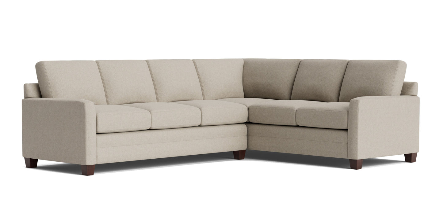 Carolina Track Arm L-Shaped Sectional Bassett