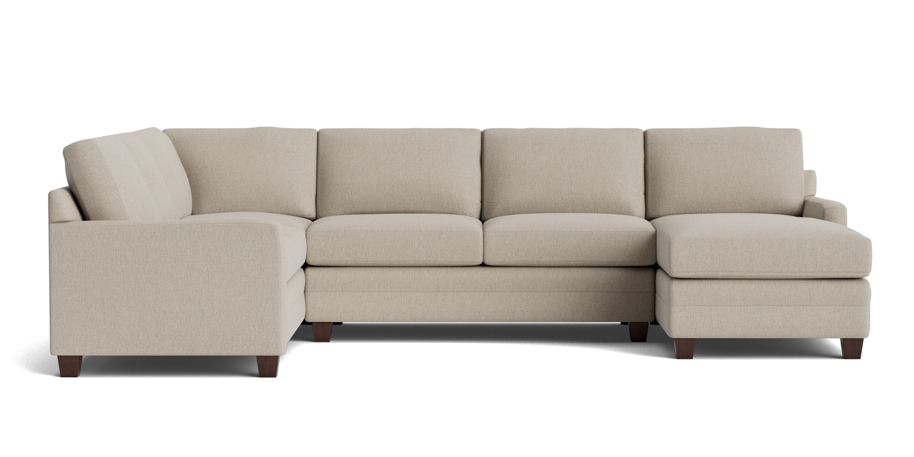 Carolina Track Arm U-Shaped Sectional Bassett