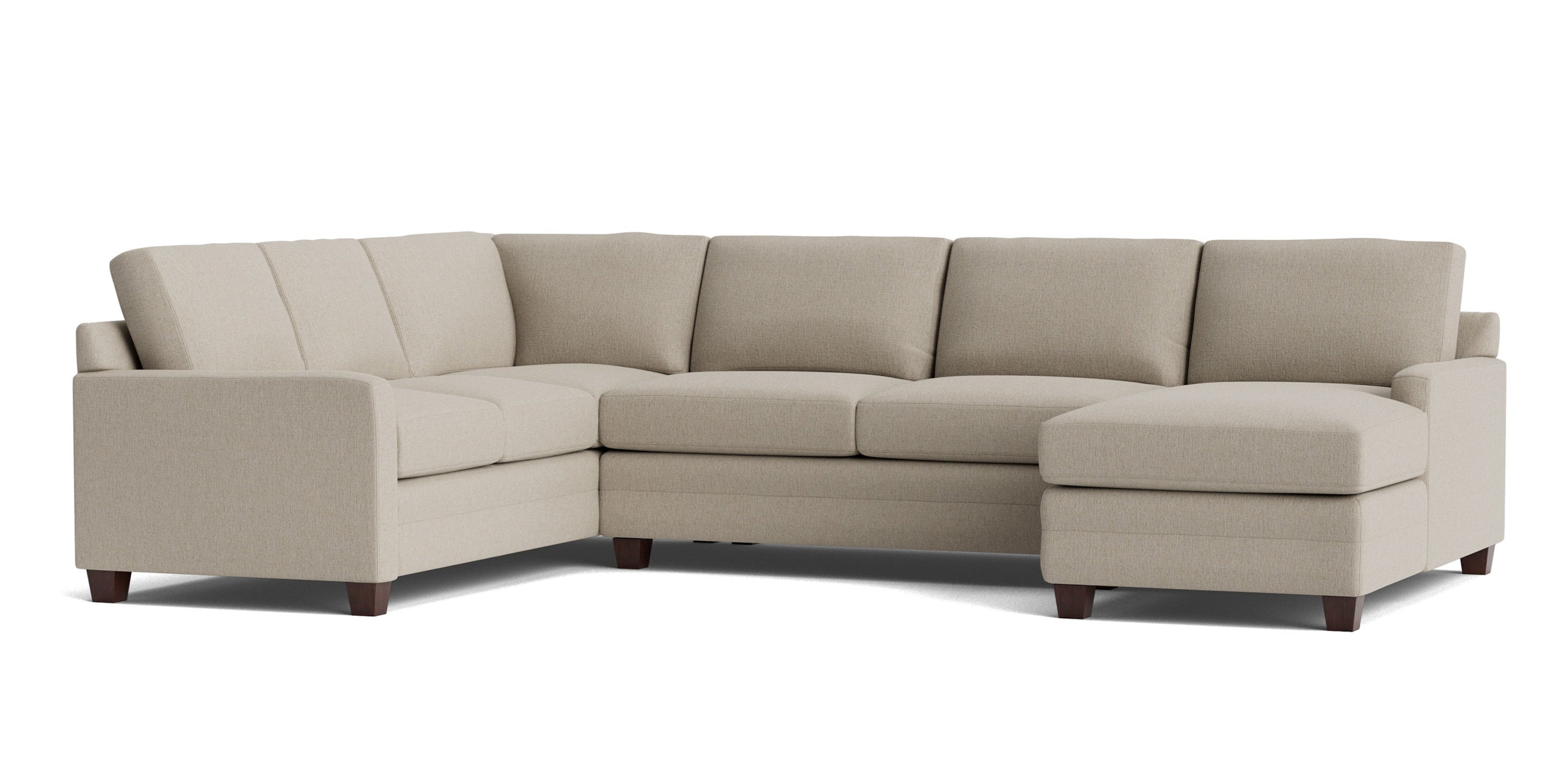 Carolina Track Arm U-Shaped Sectional Bassett